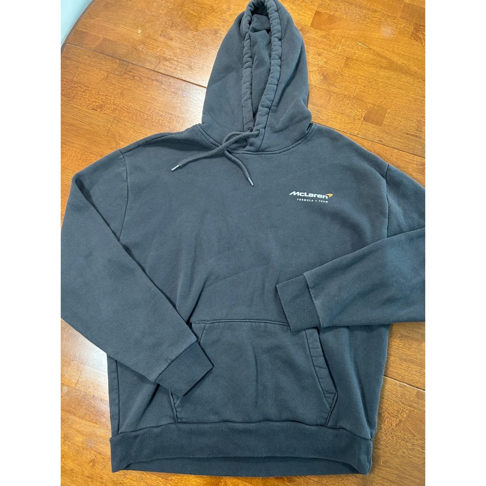 McLaren Hoodie Mens Large Grey Formula 1 Team 2023 MCL60 Graphic Sweatshirt